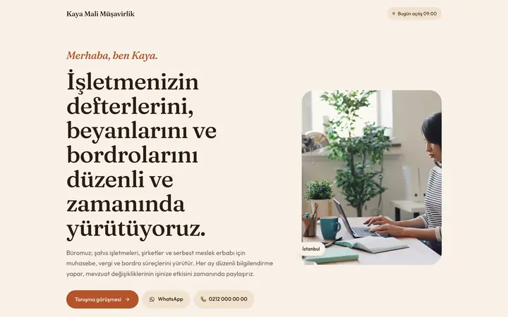 Vitrinle tasarım örneği