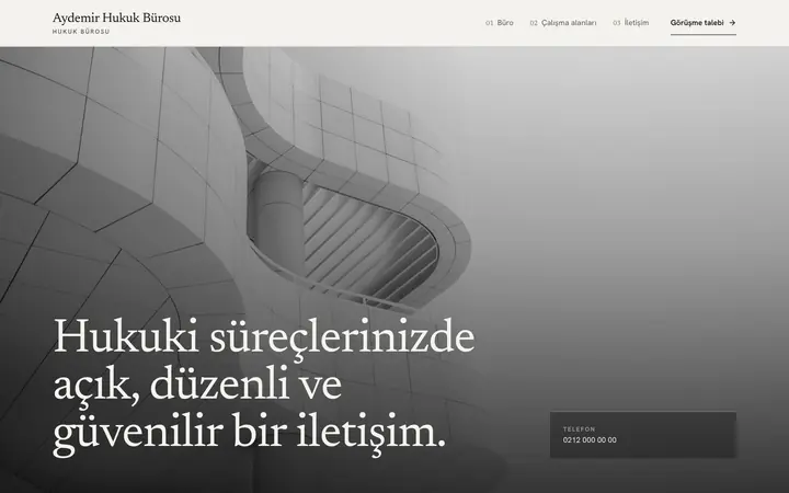 Vitrinle tasarım örneği