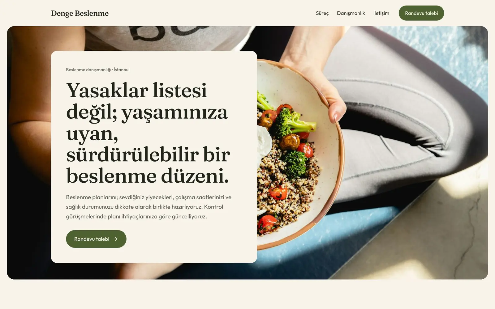 Diyetisyenler için Vitrinle tasarımı